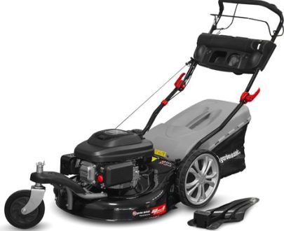 ELEM GARDEN TECHNIC Elem Garden Technic – Tondeuse thermique tractée 196cc – Largeur de coupe 55cm – Bac de ramassage 65L – Démarrage manuel easy start – Pour terrains jusqu'à 2500m² vue principale