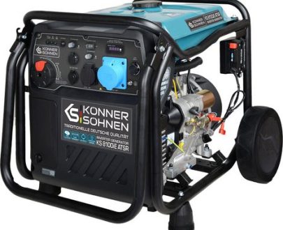 KÖNNER & SÖHNEN Könner & Söhnen – Groupe électrogène inverter 8,0 kW – Carburant essence – Démarrage électrique – ATS pour alimentation automatique – Technologie de pure sinus vue principale