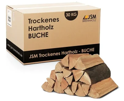 JSM bois de chauffage hêtre 25 cm 30 kg - vue 1