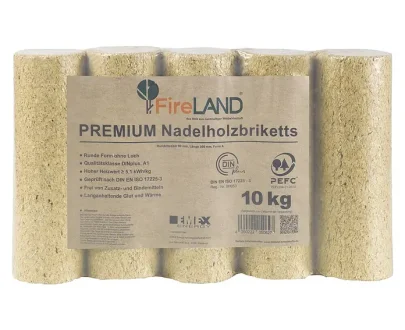 Fireland bûches densifiées résineux 10 kg - vue 1